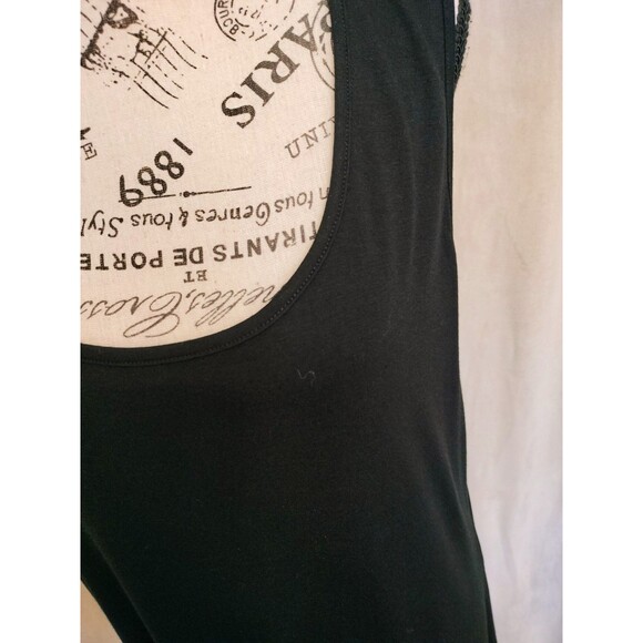 NWOT! Pinziko Black CoverUp/Tank Dress w/Fringe. Size XL - Picture 2 of 6